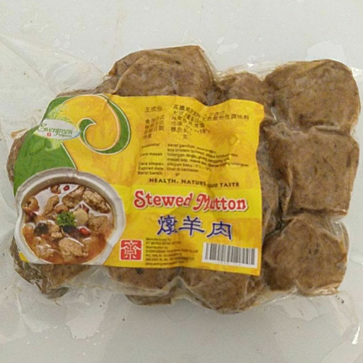 

Evergreen stewed mutton / Daging Kambing Vegetarian 450 Gr