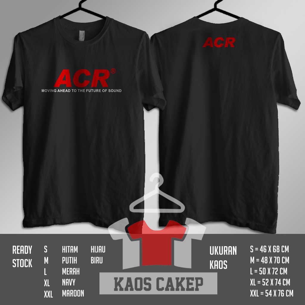 Kaos Audio ACR Logo Operator Sound System Baju Musik