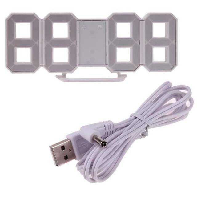 Jam Meja LED Alarm Digital Clock Modern Unik-1
