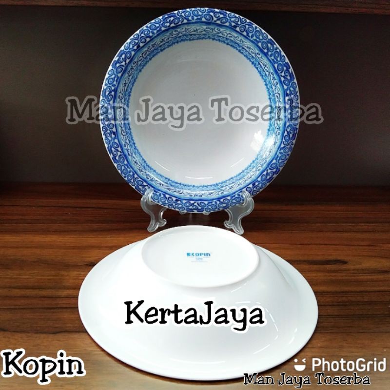 Piring Makan Keramik Omega Kopin Motif KertaJaya