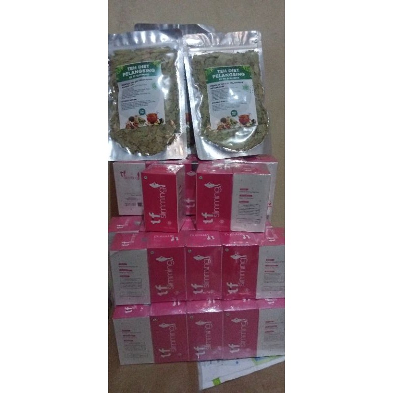 Tf slimming Herbal BPOM kemasan box segel