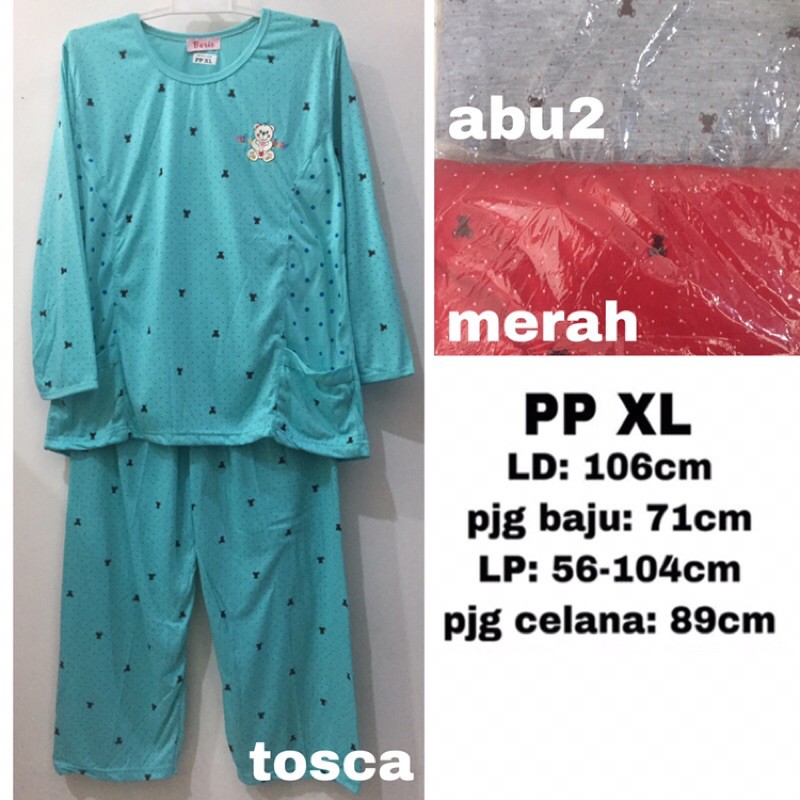 BAJU TIDUR BERIS PP XL - CUTE TEDDY
