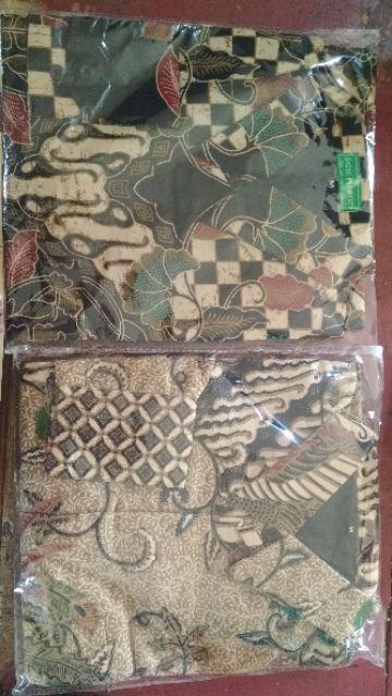 Batik Solo Dharma Wira Cabut Warna Kemeja Pria Katun Cabut Primisima Full Furing