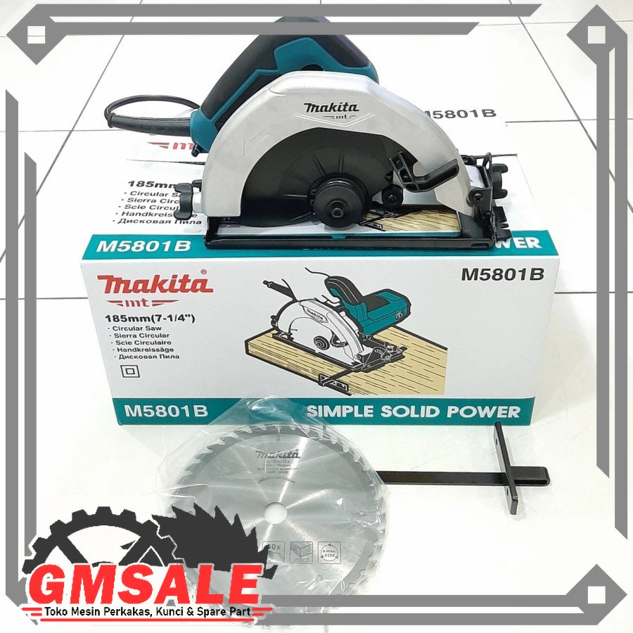 Makita 5801 Mesin Gergaji Potong Kayu Sirkel Makita 5801 - Circular Saw 7 Inch Makita 5801