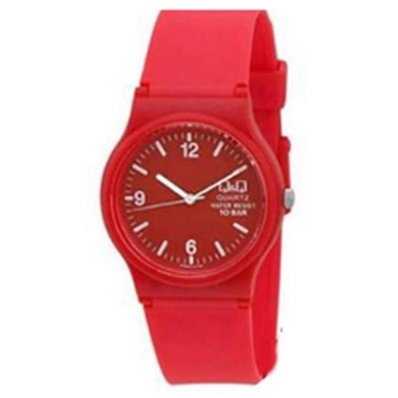 JAM TANGAN WANITA ANTI AIR JAM CEWEK WARNA-Merah