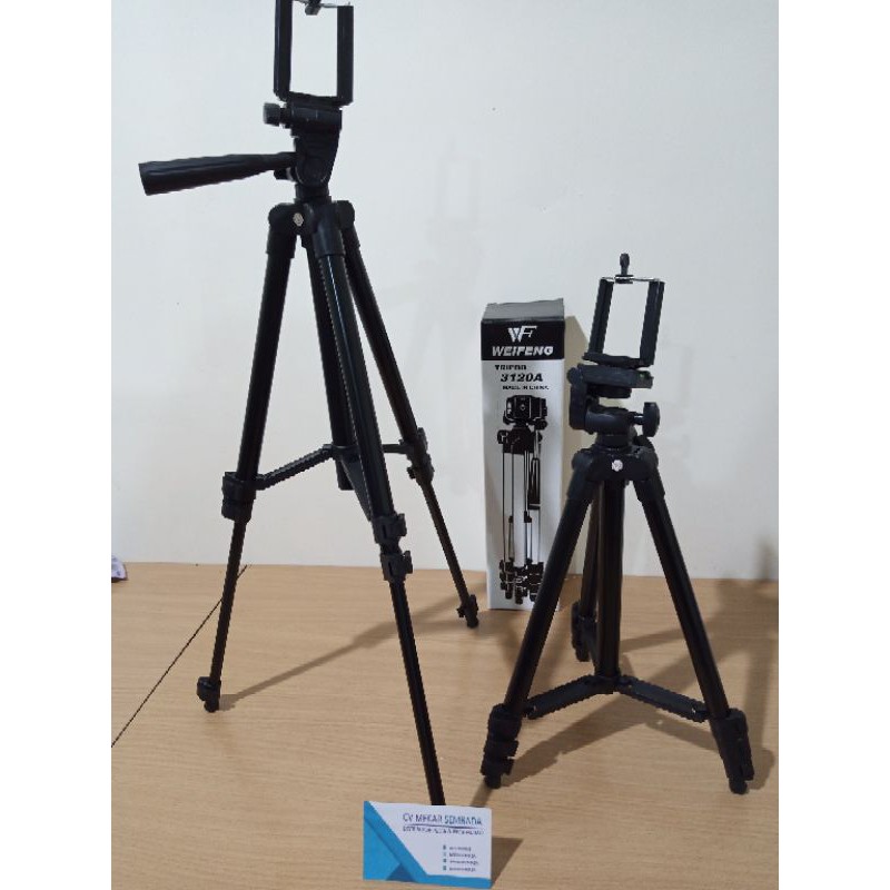 Tripod Weifeng 3120A - Paduan Aluminium, Kuat dan Ringan