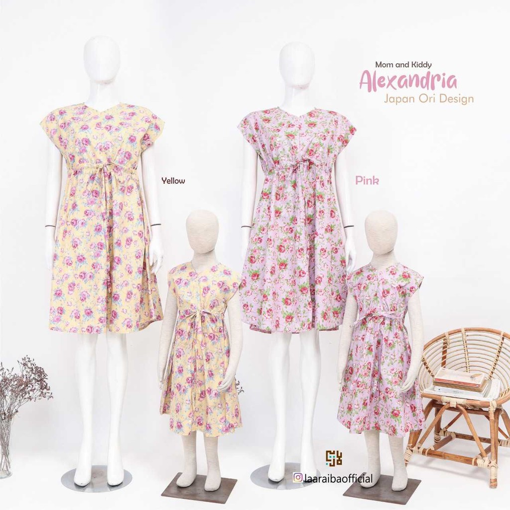 baju piyama couple dewasa / anak  ALEXANDRIA SERIES by LAARAIBA