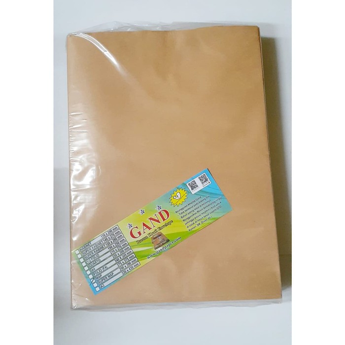 

AMPLOP COKLAT GAND UKURAN MAP 275x375mm ISI 100 | KRAFT ENVELOPE