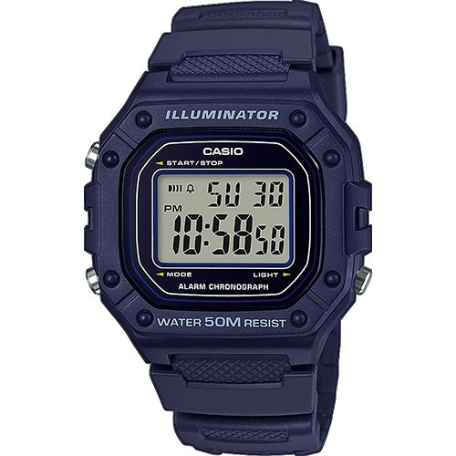 Casio Original W-218H-1A / W218H-2A / W-218H-3A 4A 4B Jam Tangan Pria - Digital - Karet