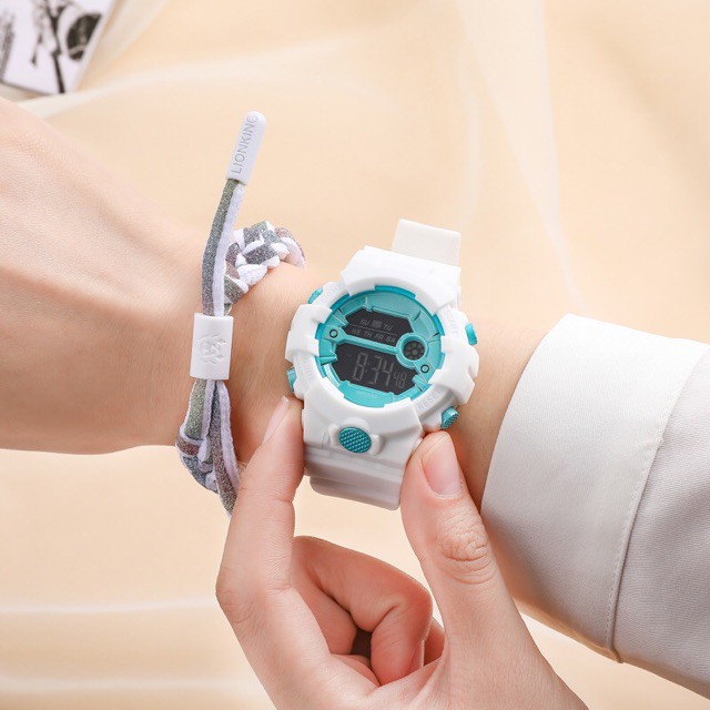 ✅[COD] Jam Tangan Couple Sport Digital  Led Rubber Murah  Watch C07