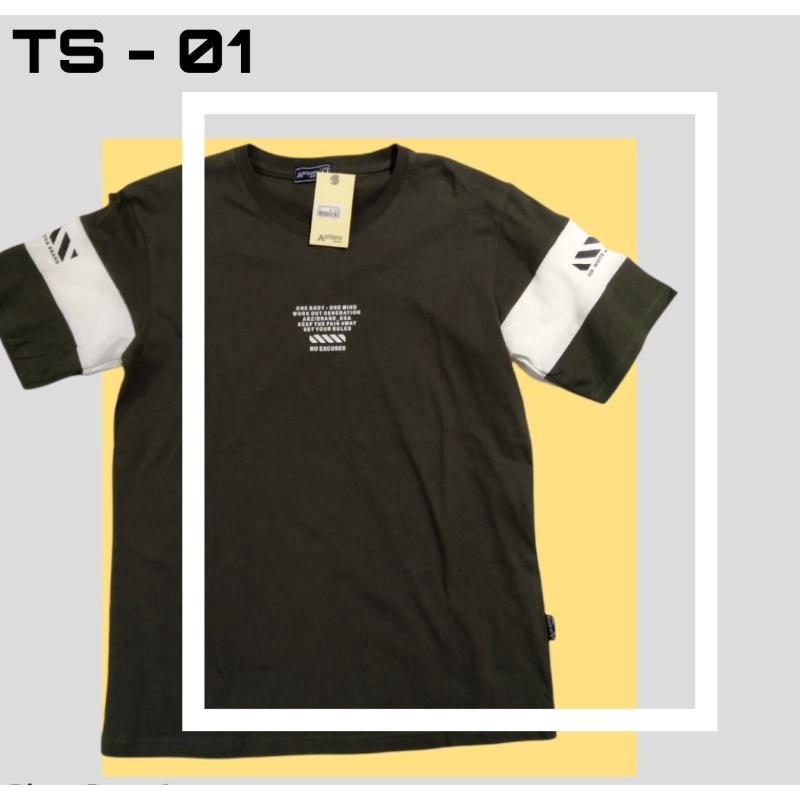PROMO Baju kaos pria ARIZONA, bahan katun Original Brand by Transmart