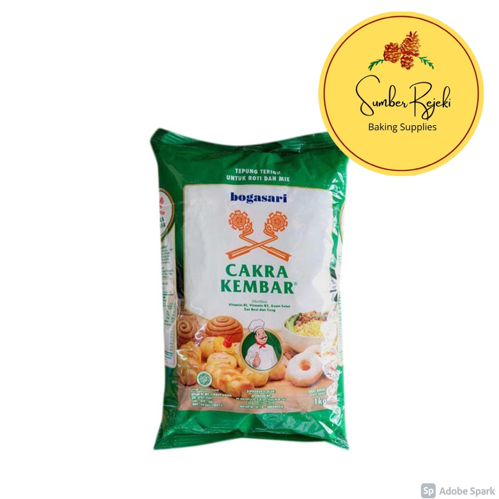

Bogasari Tepung Terigu Cakra Kembar 1 Kg