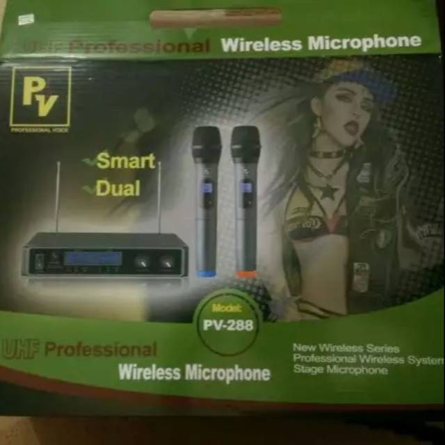 Mic Microphone Wireless PV288 PV 288 Handheld Terbaik