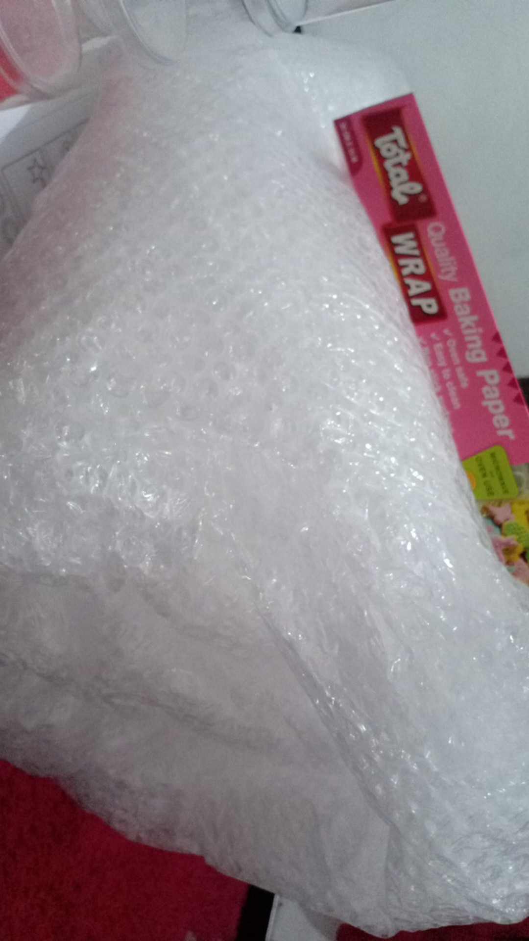 Plastik Bubble Putih Dan Hitam Wrap / Meter