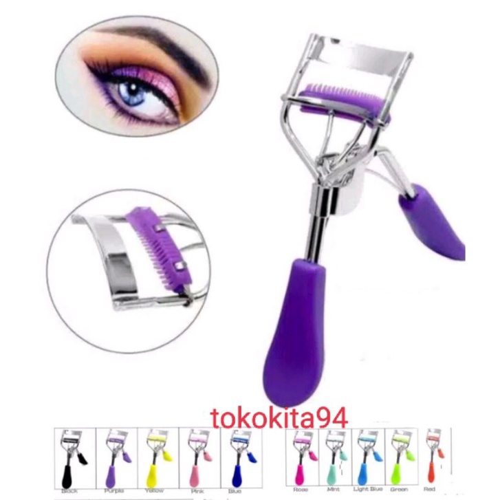 (Jakarta)Penjepit Bulu Mata Eyelash Curler 1 Pcs Original - Penjepit Bulu Mata Sisir Warna