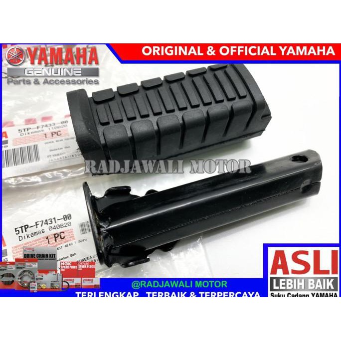 Karet + Brecket Footstep Belakang Kiri Jupiter Z Asli Yamaha
