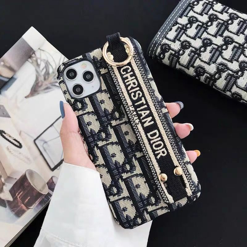 Case Fashion Christian Di*r Strap finger Iphone 7 8 7+ 8+ X Xs Xr Max 11 12 13 14 Pro Max 14+ 14Plus Plus FH43