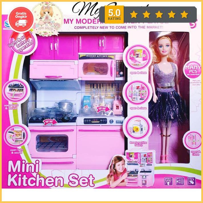 Mainan Mini Kitchen Set Frozen + Boneka Elsa-Kado Ultah Anak Perempuan Paling Murah