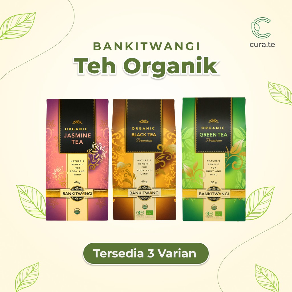 BANKITWANGI TEH ORGANIK PREMIUM SACHET | JASMINE BLACK GREEN TEA HALAL