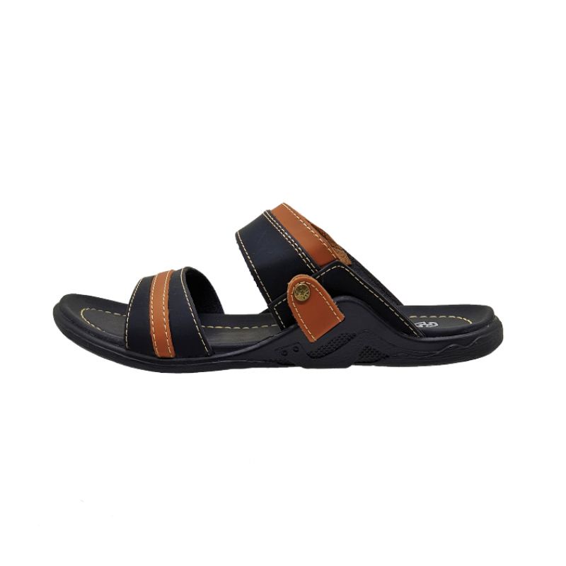 Sandal Kulit Pria Slop Casual ORIGINAL Nevis NVS 18 Sendal Slide Selop Santai Pria