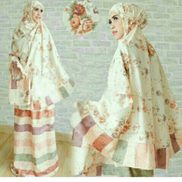 Mukena bahan katun jepang