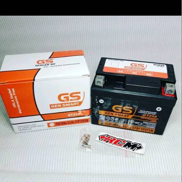 AKI ACCU GEN SMART GTZ5S GEL GARANSI MIO SOUL J Z GT M3 BYSON VIXION XEON HONDA BEAT VARIO 110