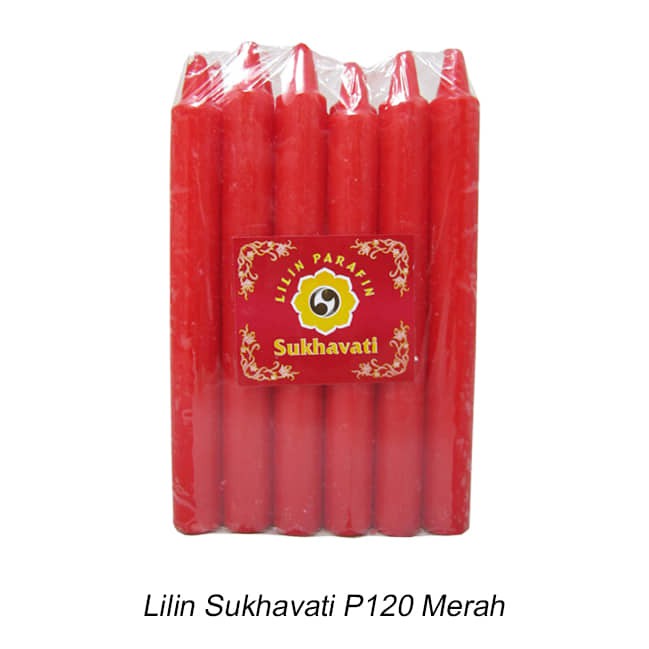 Lilin sembahyang Sukhavati Merah