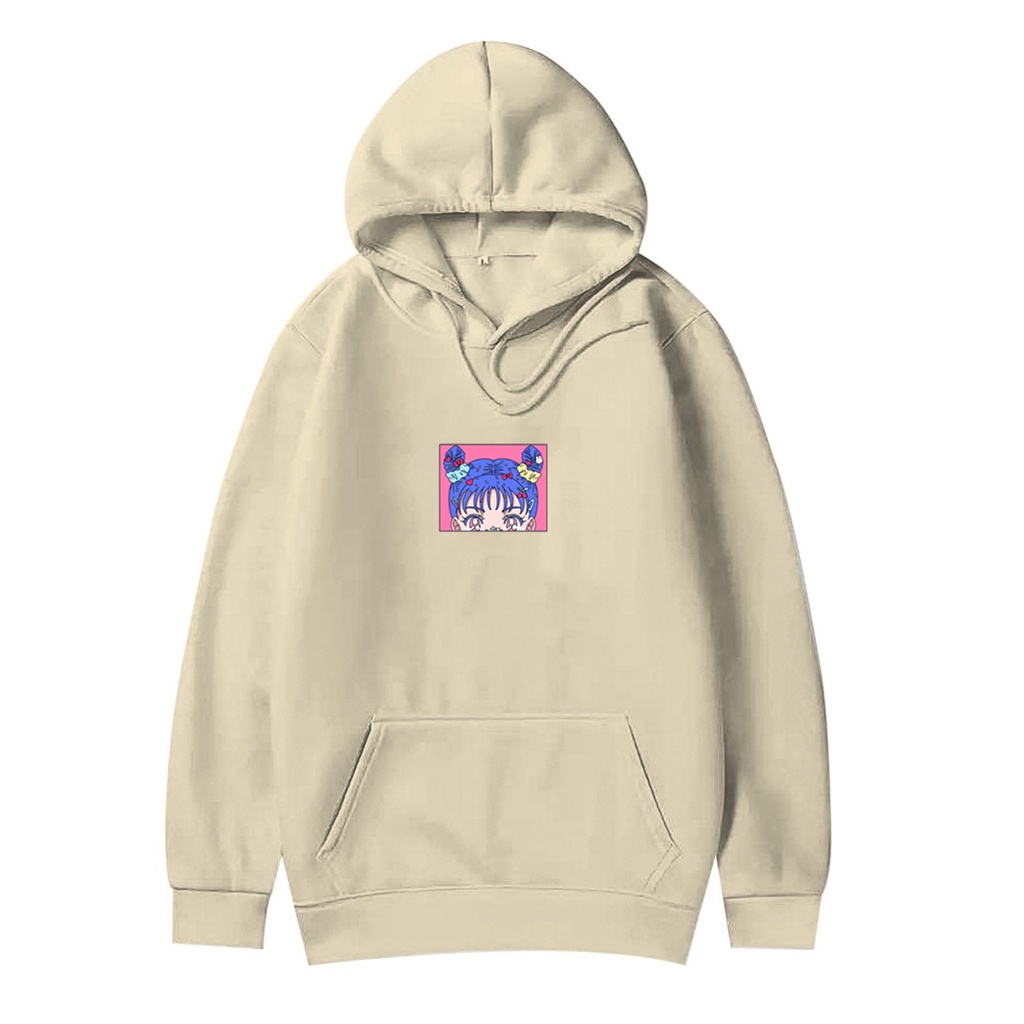 PONYTAIL GIRL HOODIE JUMPER PRIA WANITA Size M-XXL