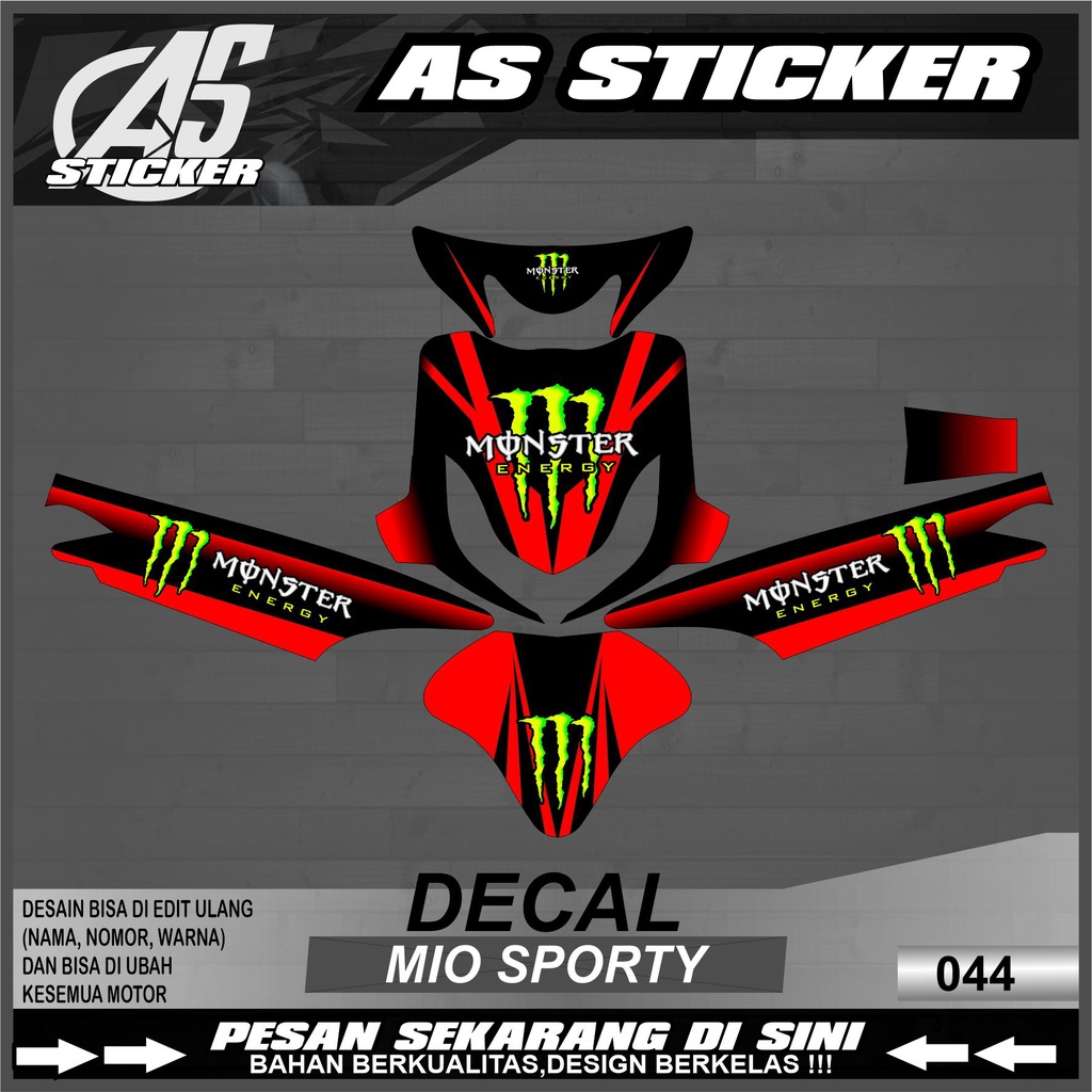 Decal Custom Mio Sporty - Decal Mio Sporty Full Body 044