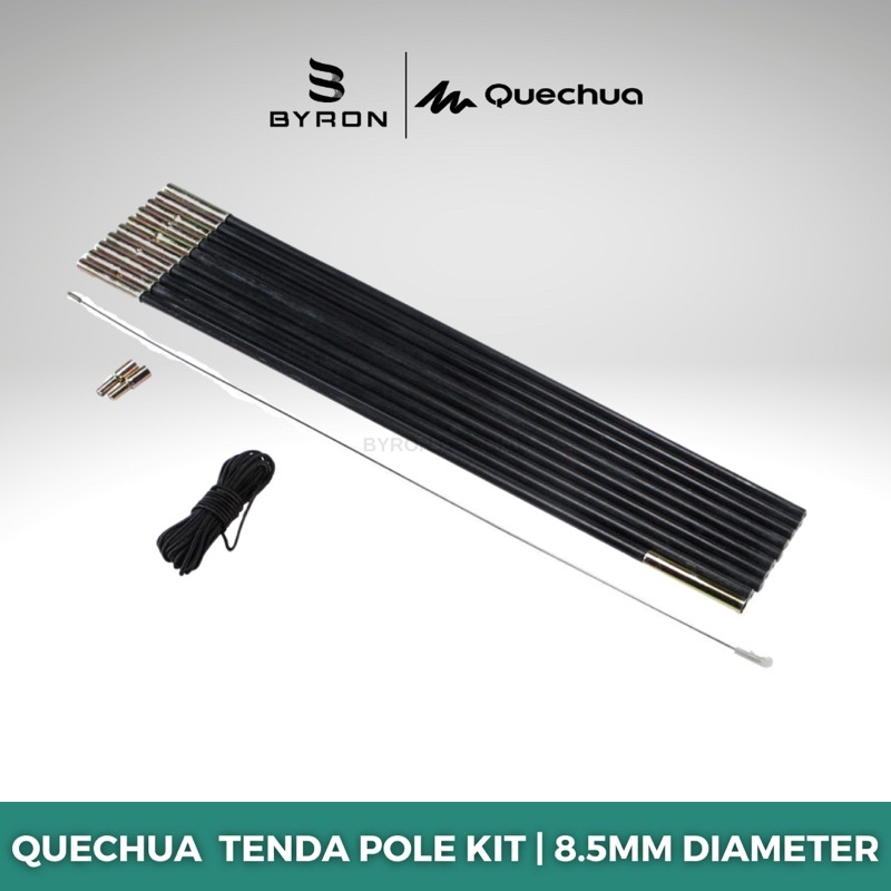 QUECHUA Fibreglass Tenda Pole Kit | 8.5mm Diameter