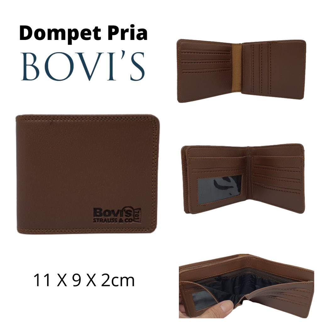 Dompet Pria Cowok Bovis Original Kulit Garut Harga Murah Model Keren Anak Muda Terbaru dan Kekinian Kualitas Distro