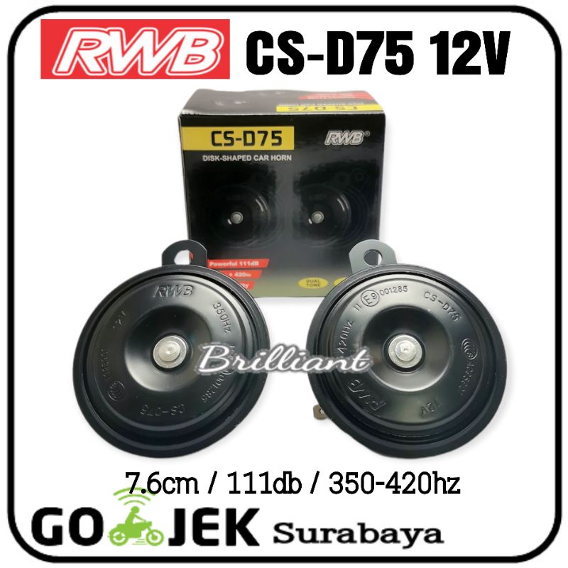 Klakson Dobel Disk RWB - 12v / 24v - Suara Berani Adu Vs Denso