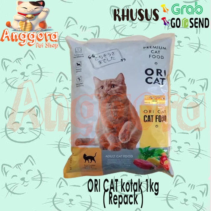 Makanan Kucing kering murah Ori Cat kotak 1kg / Freshpack 800gr