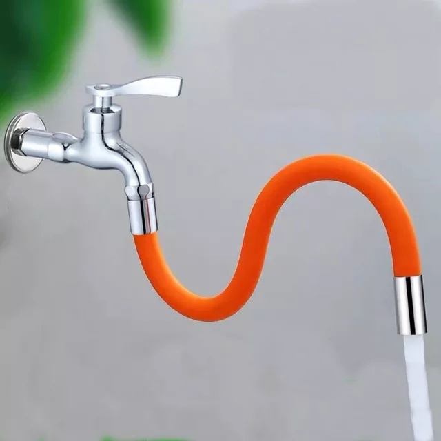 Sambungan Kran Keran Air Fleksibel 2 in 1 Shower Leher Panjang Serbaguna