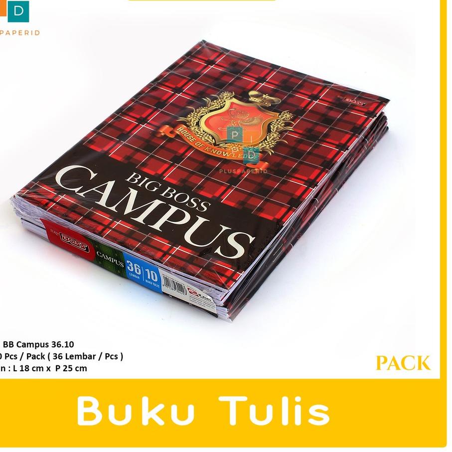 

RO3✶ BIG BOSS - Campus Buku Tulis Garis 36 Lembar - Pack Terlaris!!