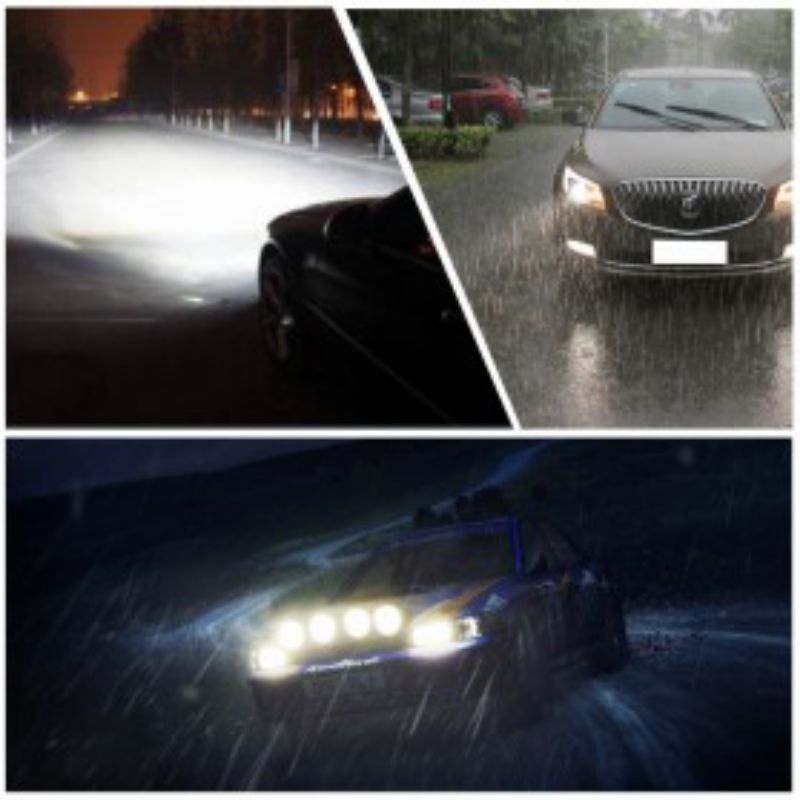 Lampu Mobil LED COB Headlight 8000LM H1 S2 Chip 2 PCS - Silver