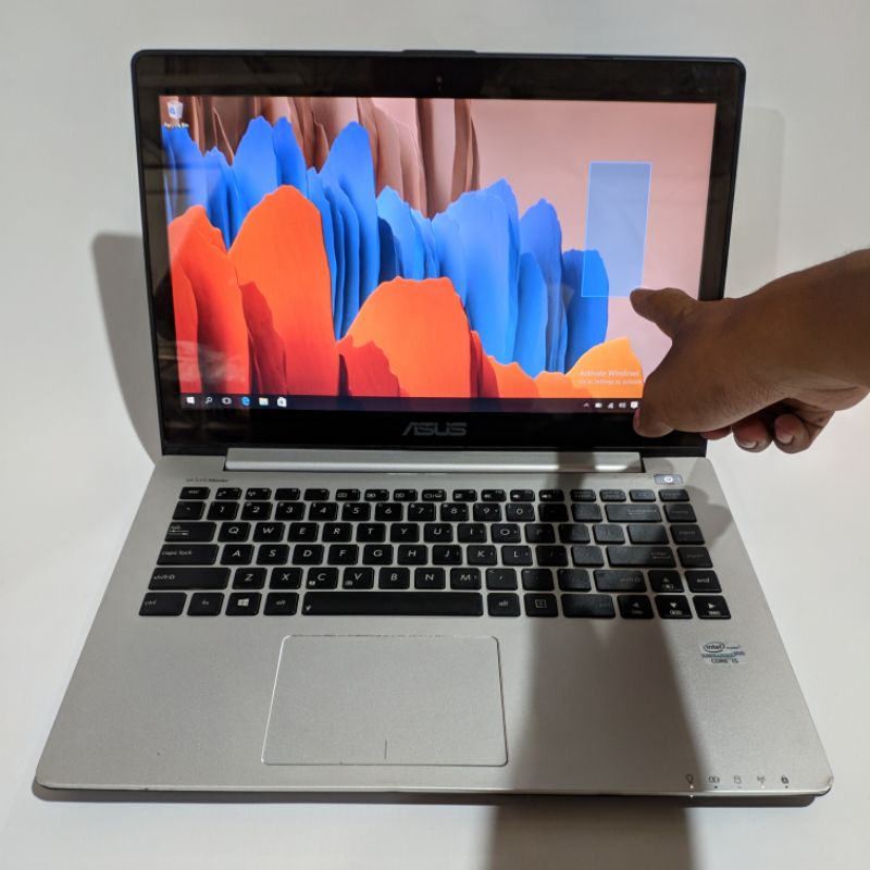 laptop touchscreen ultrabook asus vivobook s400ca -core i5 - ram 8gb- ssd 128gb