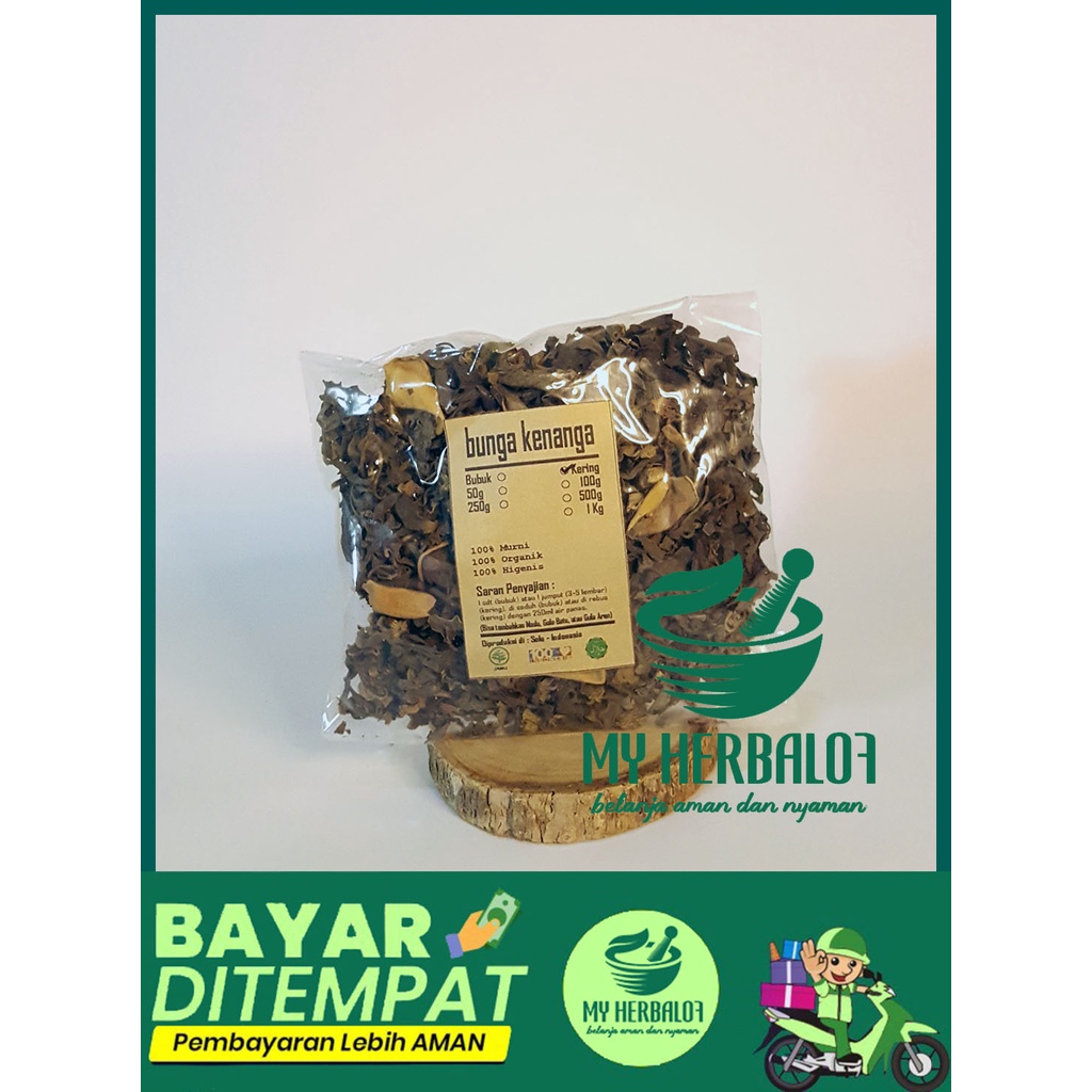 Obat Herbal Teh Bunga Kenanga Kering / Suplemen Kulit Kepala Kering / Obat Infeksi Jamur / Suplemen 