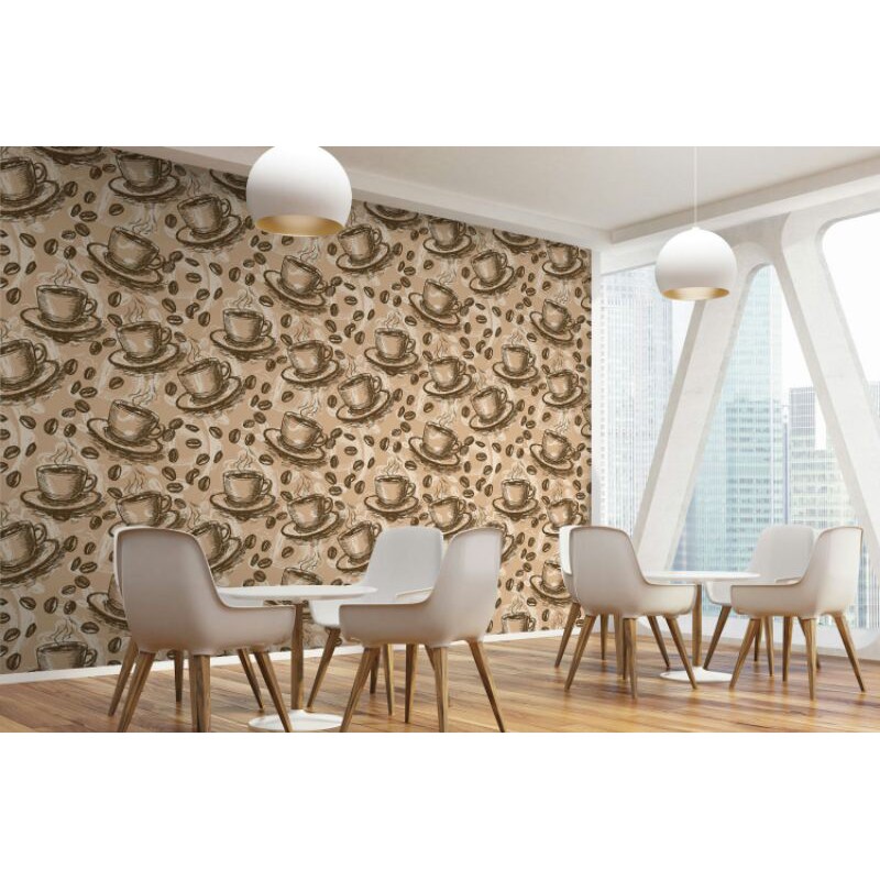 CAFE WALLPAPER 3D CUSTOM