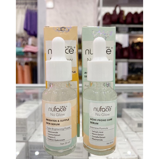 ❤33beauty❤ Nuface Nu Glow Face Serum 20 mL BRIGHTEN & SUPPLE / ACNE PRONE CARE / HYDRA LOCK & YOUTHF