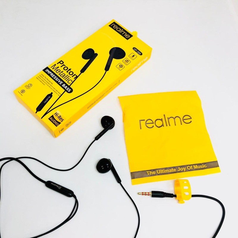 PROMO HANDSFREE REALME PROTON QP268 IMPRESSIVE BASS HIRES AUDIO SOUND