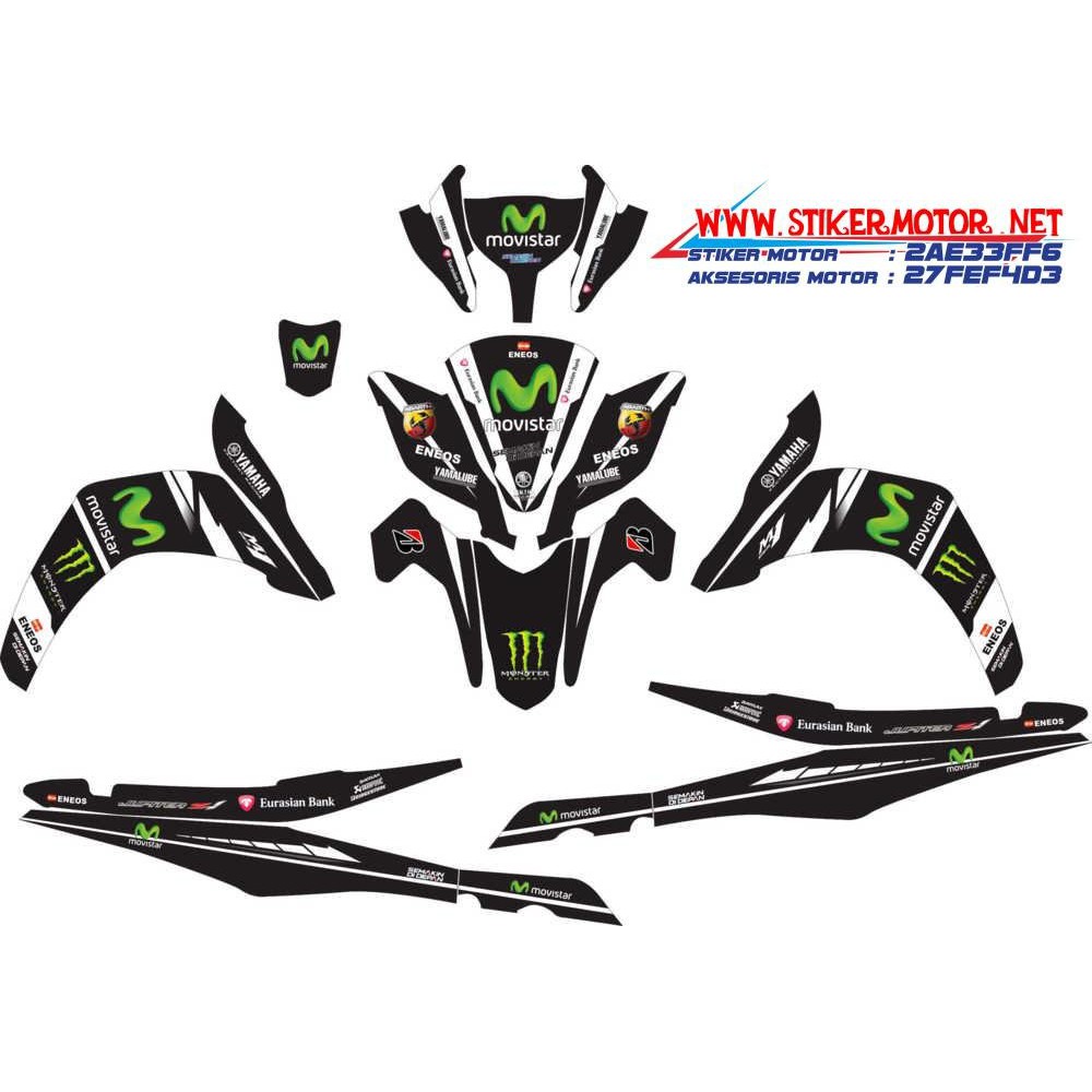 Modif Striping Motor Jupiter Z1 Moviestar Hitam Shopee Indonesia