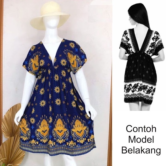 Sexy Lingerie Dress Murah Baju Tidur Motif Batik SW094-19