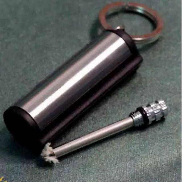 Korek Api Aluminium Waterproof Permanent Minyak Travel / Camping