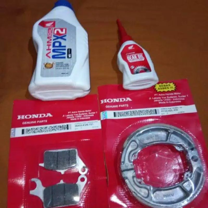 oli mesin oli gardan kampas depan belakang 4 item beat/vario/scoopy/spacy