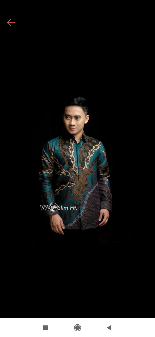 Baju Batik Pria Slimfit Big Size M L Xl Xxl Atasan Kemeja Batik Lengan Panjang Original