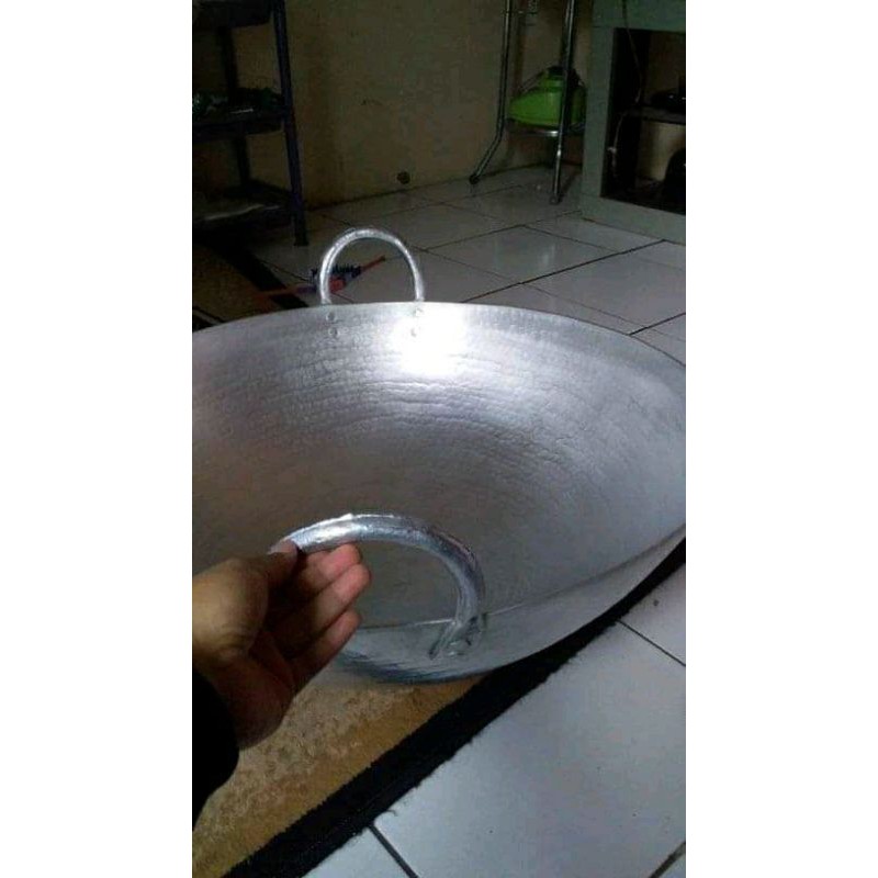 wajan jumbo alumunium tebal khas garut anti bocor anti pecah