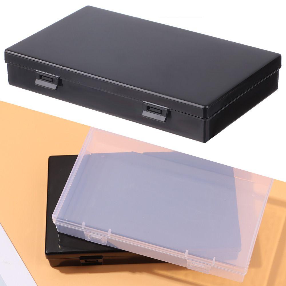 Top Storage Box Square Bening/Hitam Klip Kotak Hiasan Rumah Pill Storage Supply