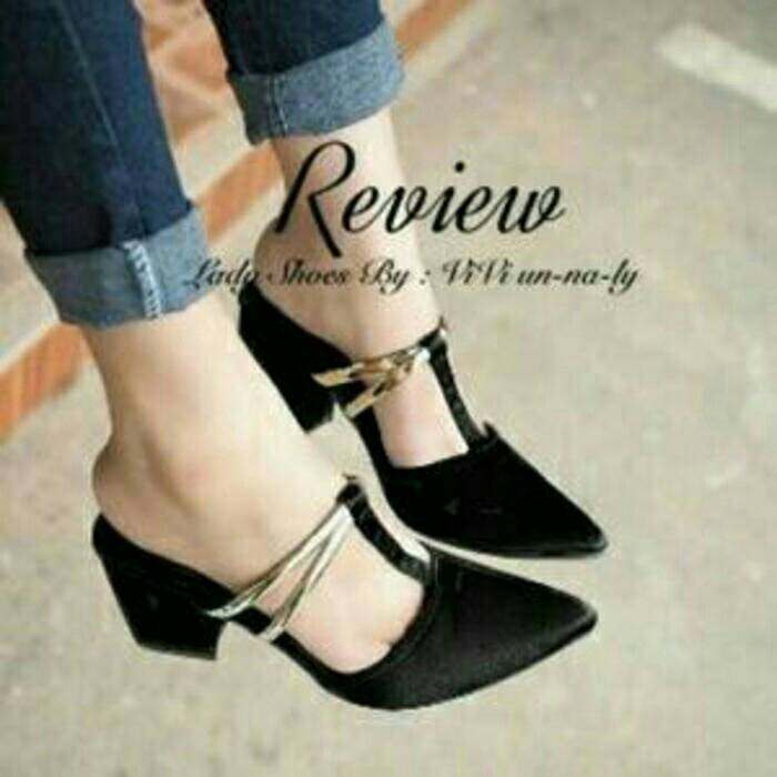 HEELS HAK TAHU ZARA CLASSIC HITAM REPLIKA