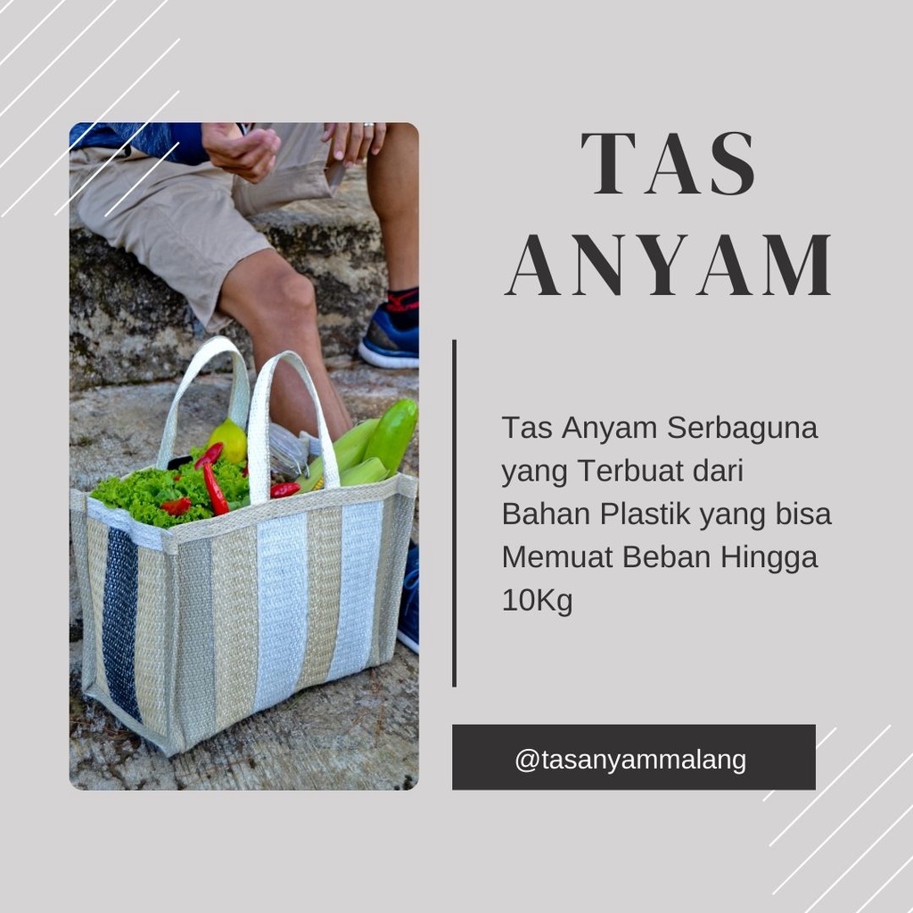 Lebih Kuat, Tas Belanja, Tas Hajatan, Webbing Bag, Tas Belanja Malang Ukuran Besar